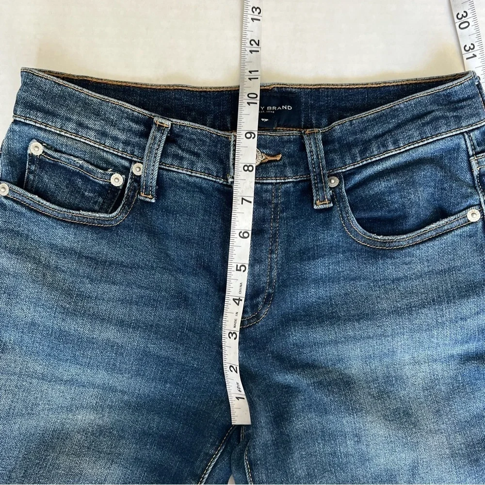 Lucky Brand Easy Rider Jean mid rise straight fit boot cut dark wash size 2 26 - Picture 15 of 16